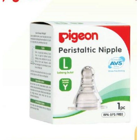 Pigeon Peristaltic Nipple L BPA BPS 1pcs