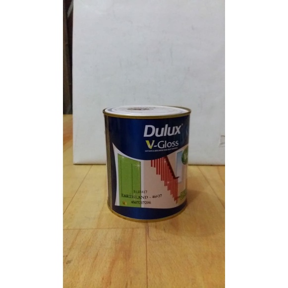 

kayucat- cat minyak kayu & besi dulux v-gloss 1kg - earthland -cat kayu