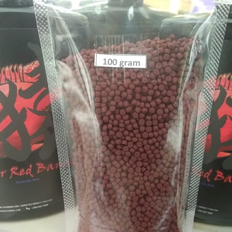 Pellet Louhan SRM Super Red Mongkey Size M 100 Gr