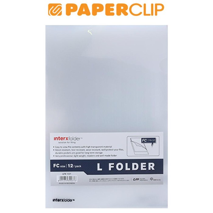 

CODE322 CLEAR SLEEVES INTERX FC LFX100F 12S TRANSPARAN