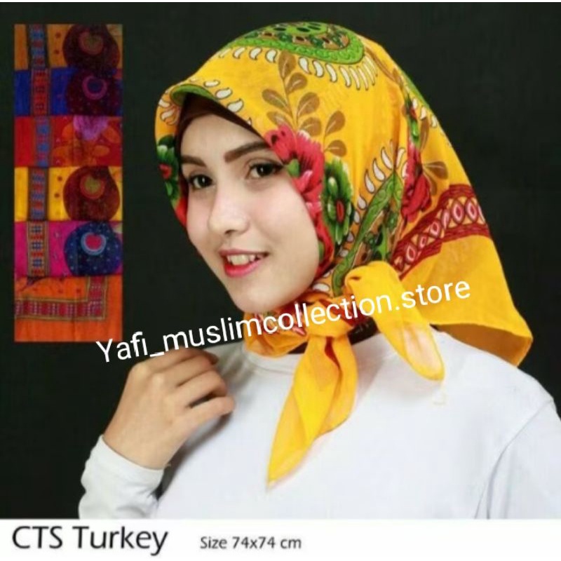 Kerudung Segi Empat CTS 1 lusin(12pcs)dalaman kerudung/ciput/CTS