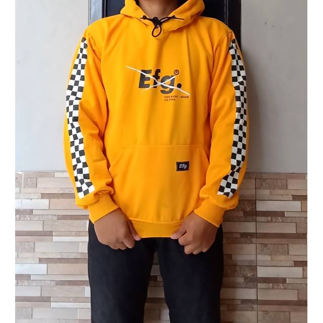 SWEATER HOODIE EFG YELLOW