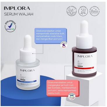 IMPLORA Face Serum / Serum Wajah Acne / Brightening / Peeling / Midnight Serum BPOM / Skin Care Skincare (VICTORIA)