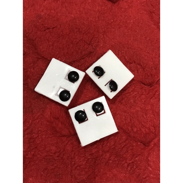 tindik monel pria/wanita bulat hitam