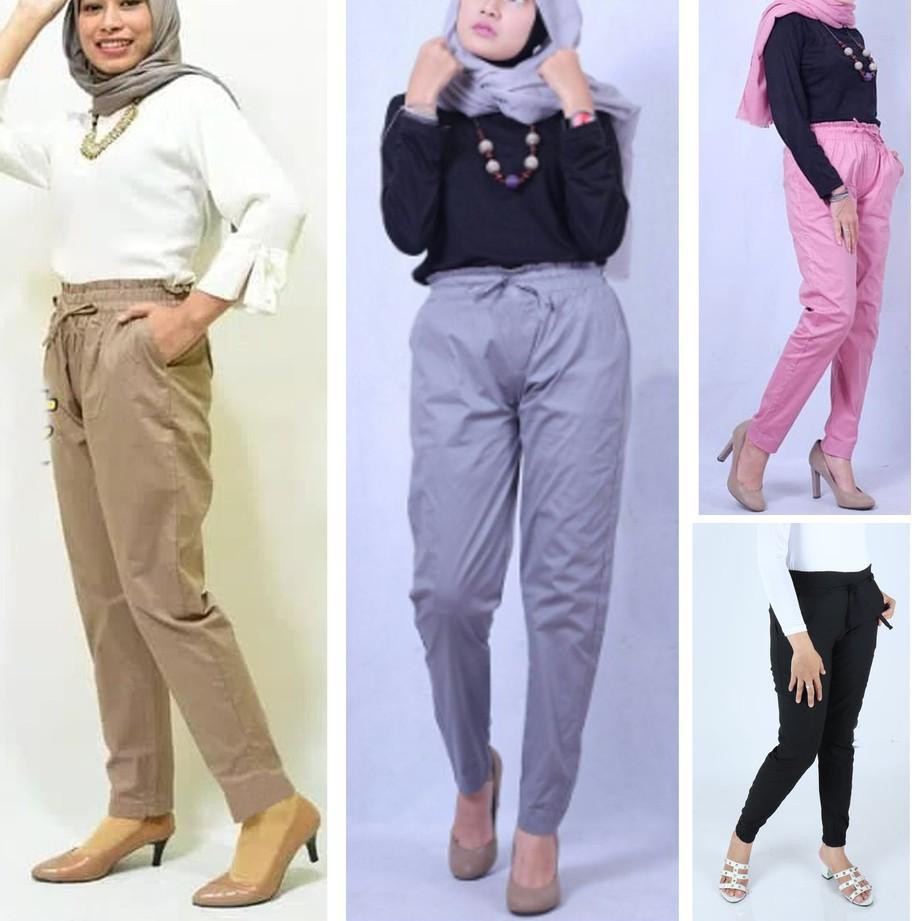 Harga Spesial Morashop Celana Baggy  Pants  Bahan Katun 