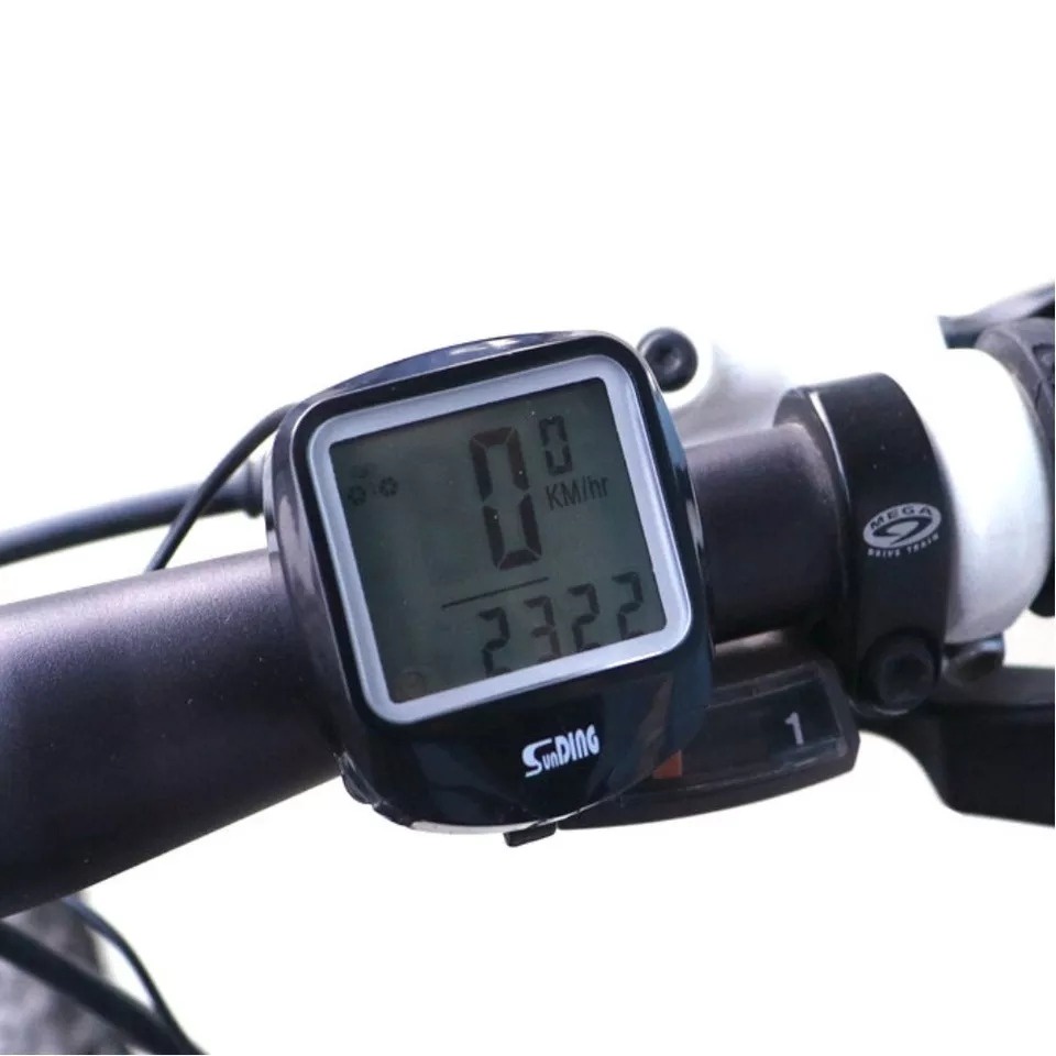 Speedometer Sepeda Wireless Kabel Odometer Watch LED Digital SD-568AE