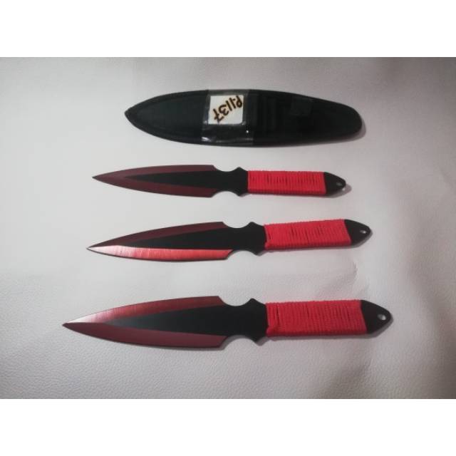 PISAU LEMPAR NARUTO NINJA P1137 SURVIVAL KIT HUNTING BERBURU