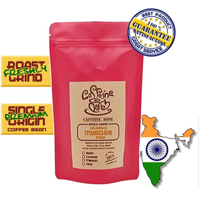 

Kopi Arabika Mysore India 100 Gr - Bean/Biji & Ground/Bubuk