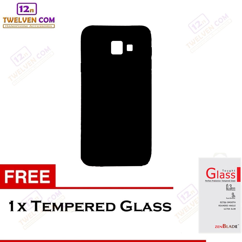 [FLASH SALE] Case Slim Matte Softcase Samsung J4+ Plus 2018 - Free Tempered Glass