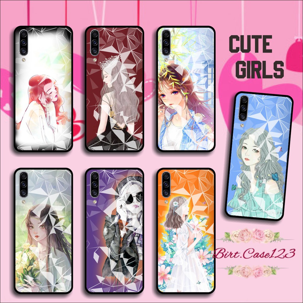 softcase diamond gambar CUTE GIRLS oppo vivo samsung iphone realme all type BC320