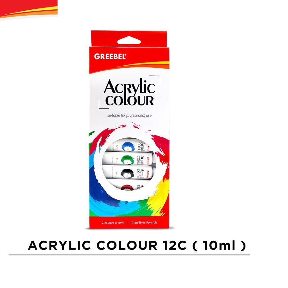 

GREEBEL Cat Akrilik / Acrylic Colour / Acrylic Paint 10ml (12pcs/box)