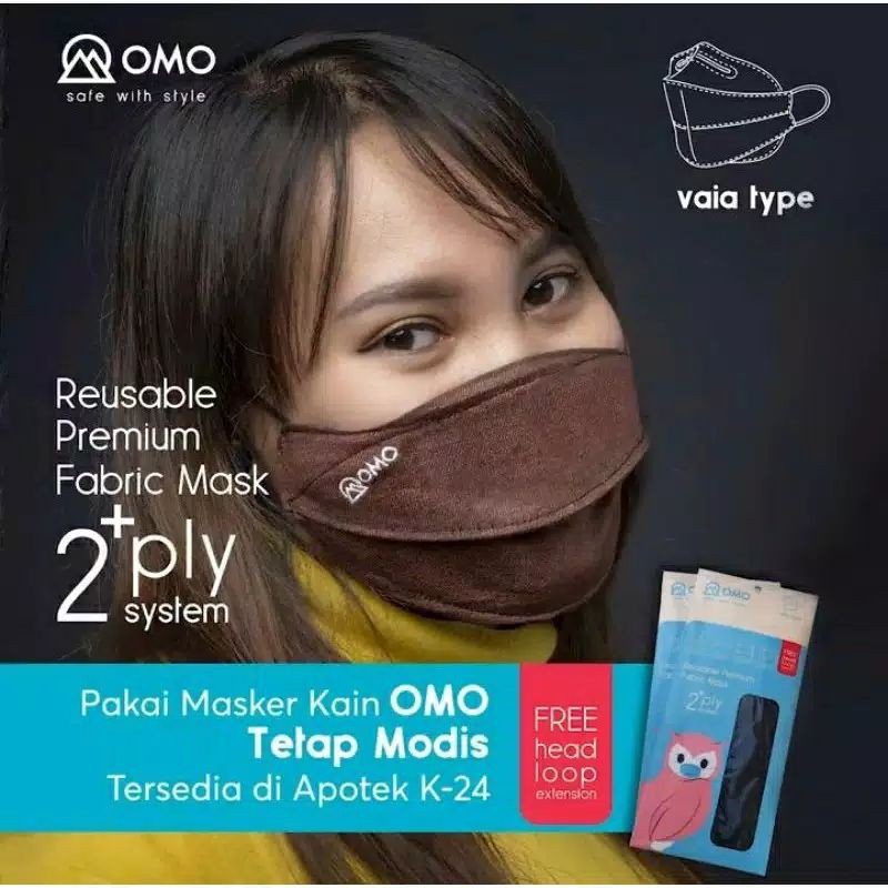 OMO MASKER KAIN VAIA TYPE - BISA UNTUK HIJAB