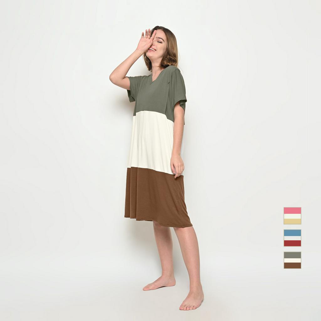 Tri-Tone Homedress (Baju Daster Ibu Hamil &amp; Menyusui)