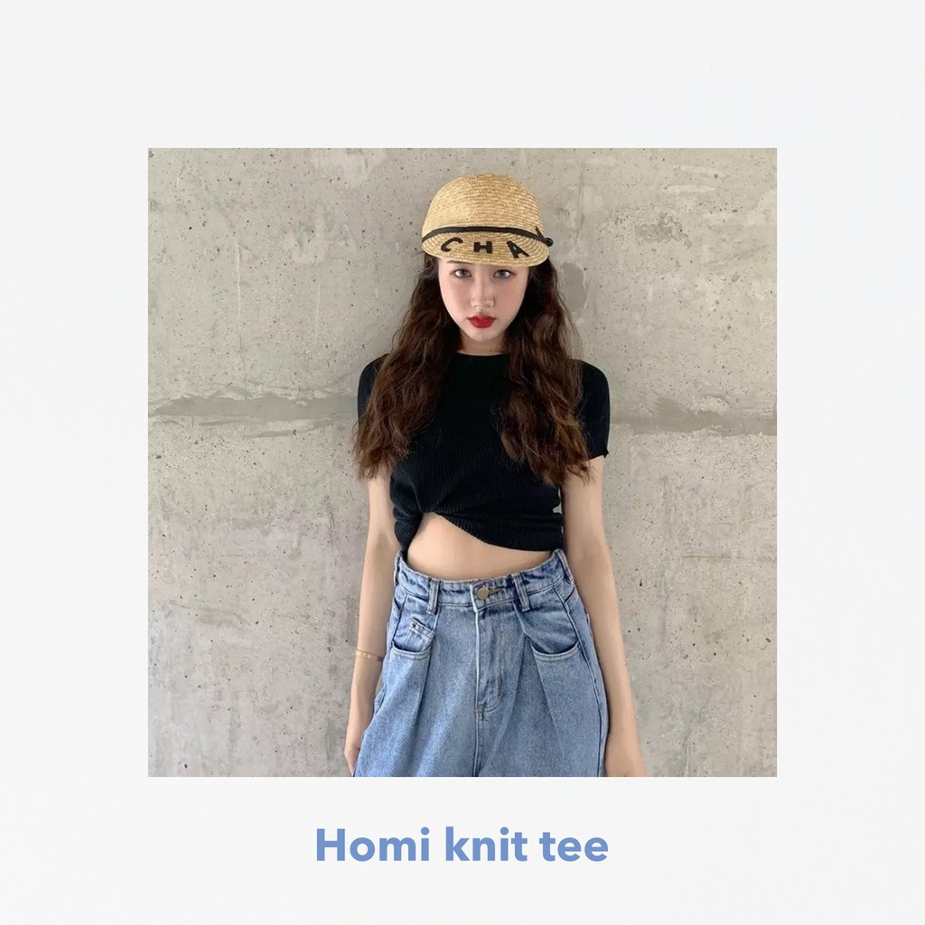 Homi knit tee -Thejanclothes