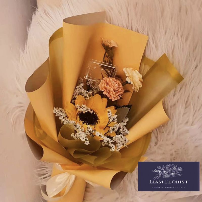 FLOWER BOX/SINGLE ROSE/BUKET MAWAR BOX MIKA/BUKET BUNGA ARTIFICIAL/BUKET WISUDA ANNIVERSARY
