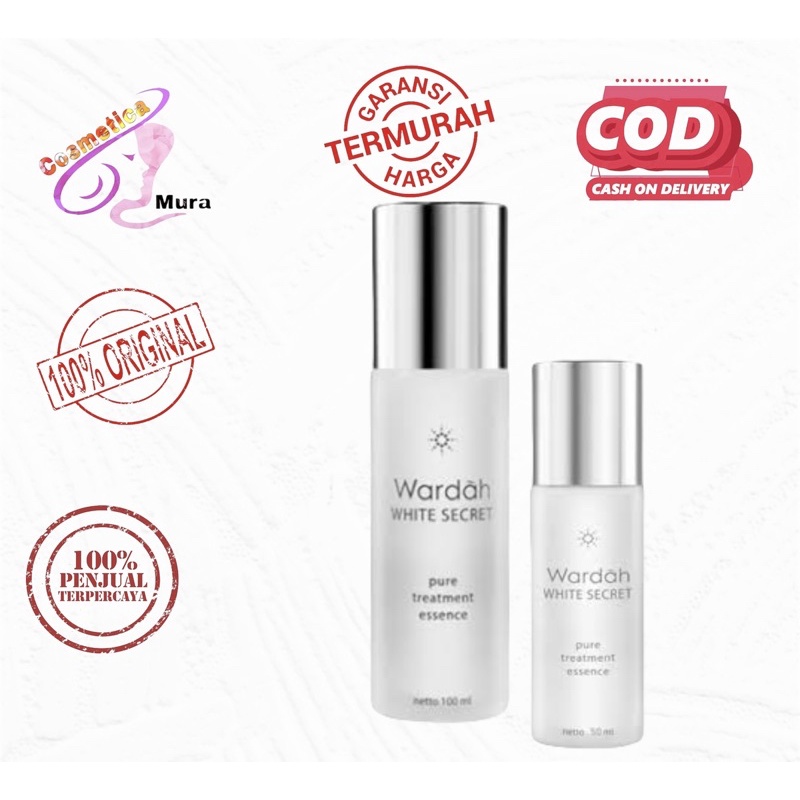 [ 100 &amp; 50 ml ] crystal secret pure essence treatment ~ wardah white secret pure treatment essence || wardah crystal secret pure essence 50 &amp; 100 ml