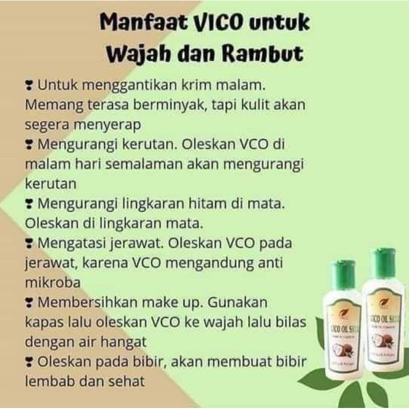 VICO OIL SR12/Minyak kelapa sr12/minyak rambut/minyak kecantikan/pelangsing