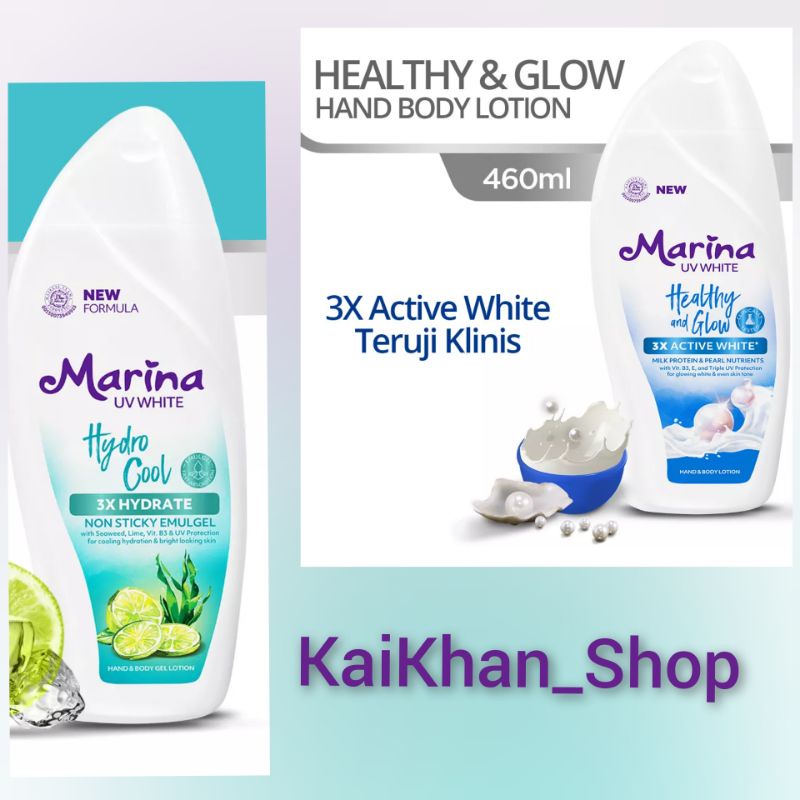 MARINA Hand &amp; Body Lotion UV White [ 460ml ]
