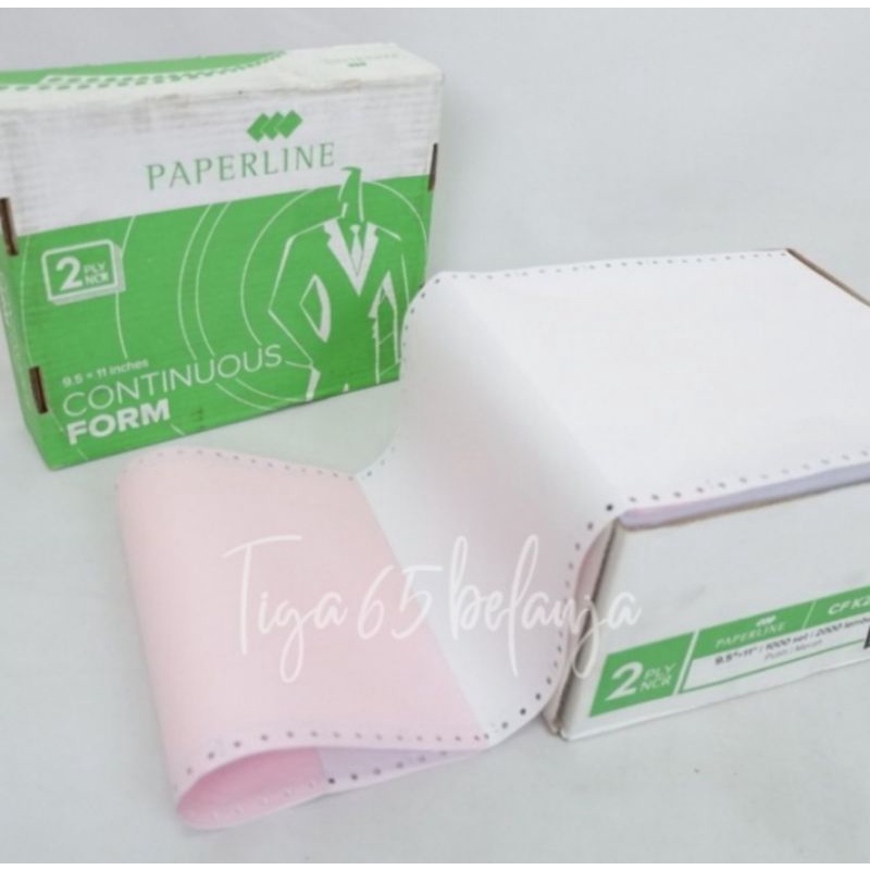 CONTINUOUS FORM 2 ply | Kertas Komputer Paperline 9.5 x 11 CF K2 W