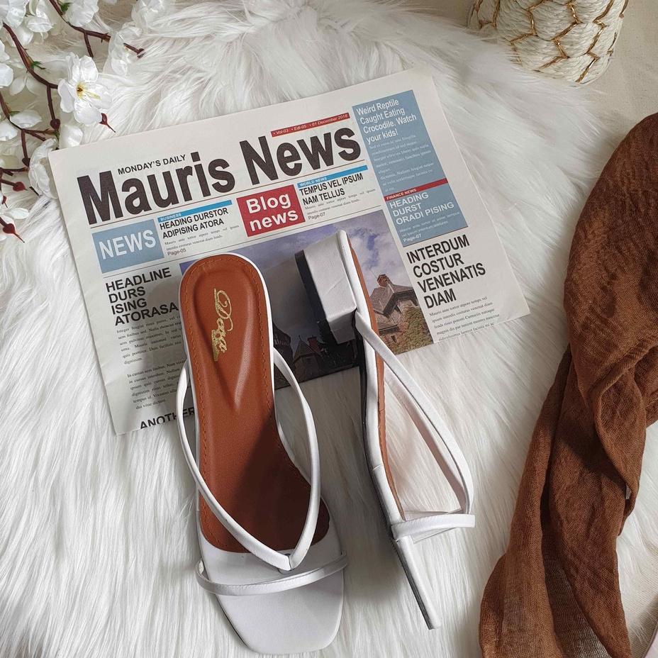 ☛ Sendal kerja casual tali wanita hak tahu kotak ♔