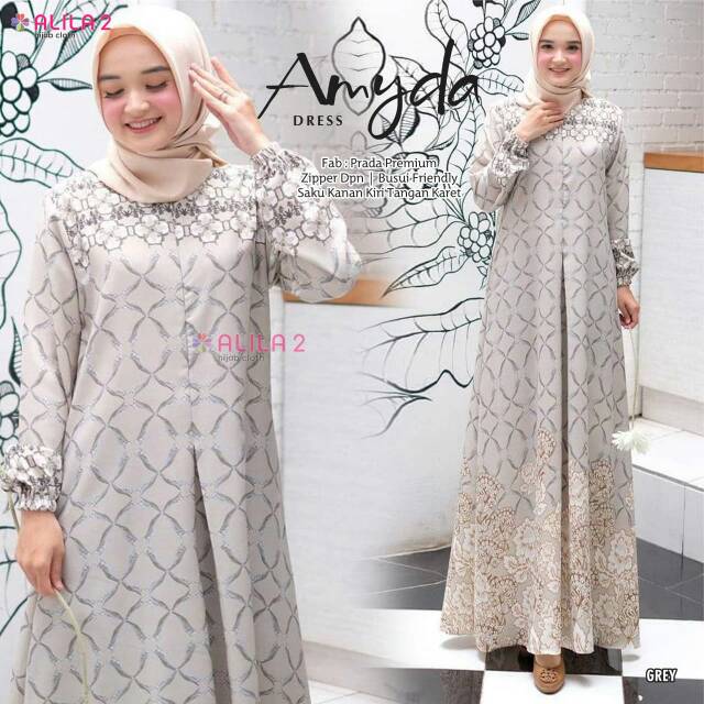Amyda dress ori Alila 2 || Gamis modis