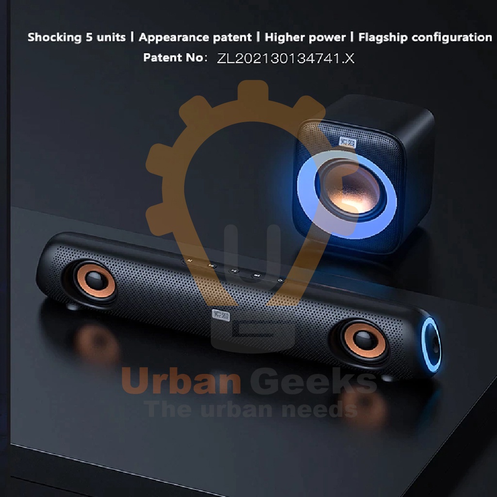 Speaker Soundbar Bluetooth 5.0 LED Computer Subwoofer Sony Ericsson SOAIY SH11 Echo 4D Surround