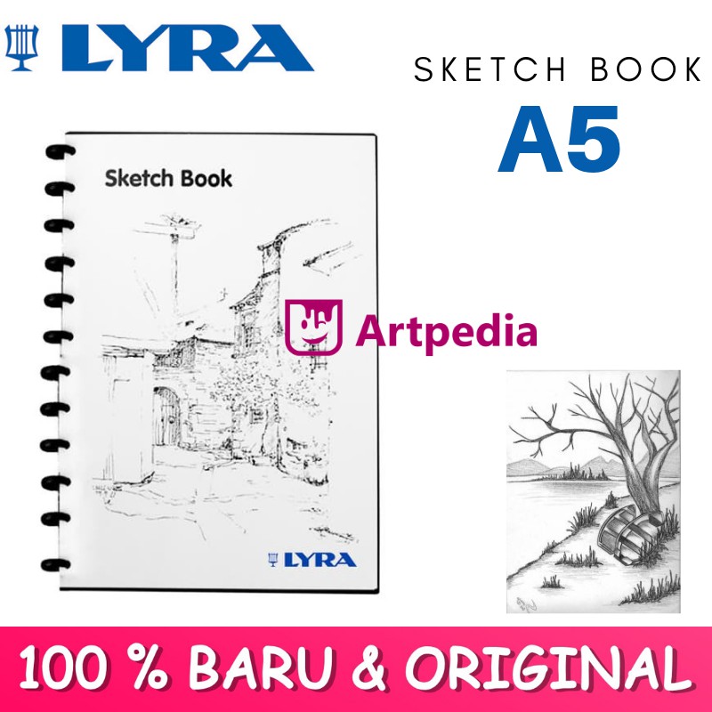 

TERMURAH !! LYRA SKETCHBOOK BINDER A5 - SKETCH BOOK - HIGTH QUALITY - BUKU LYRA - TERLARIS