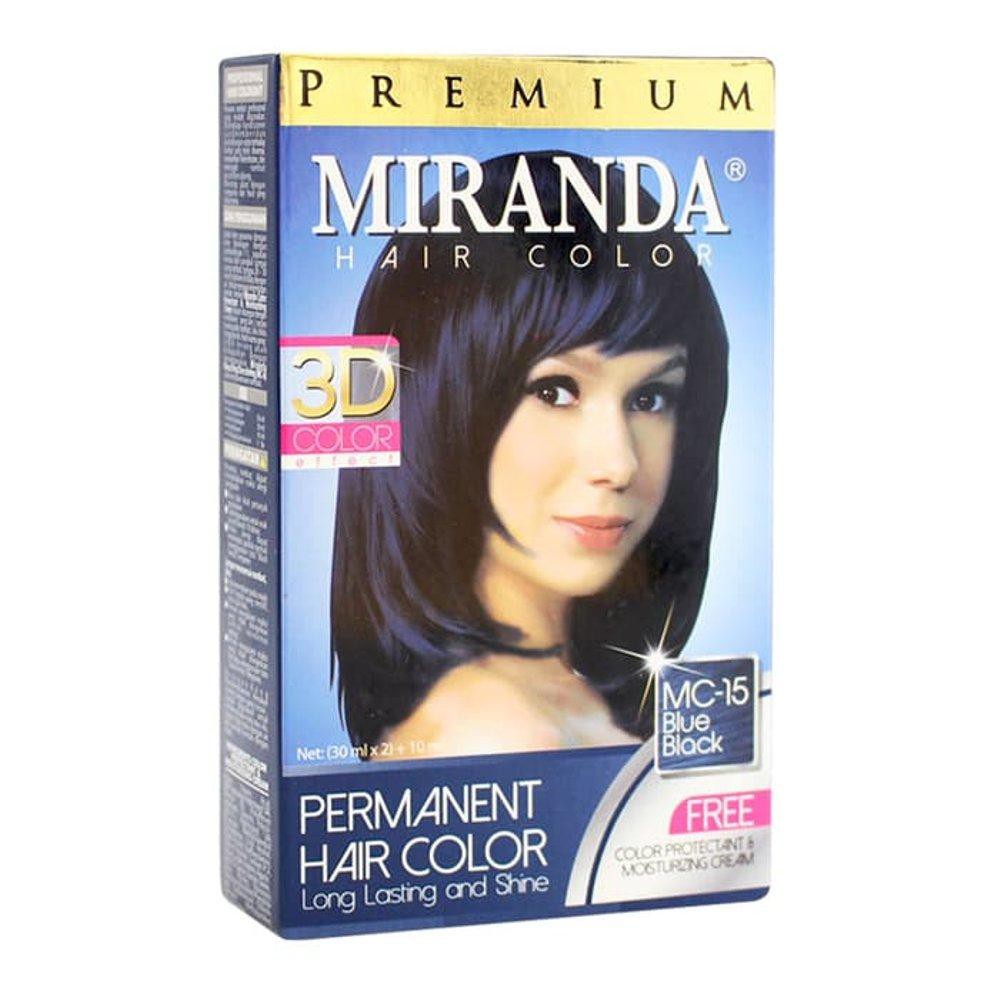 MIRANDA MC-15 blue black hair color pewarna cat rambut natural