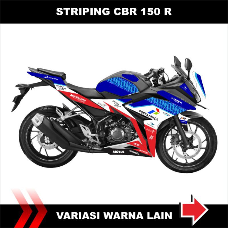 Striping CBR 150R / Stiker Variasi Mandalika