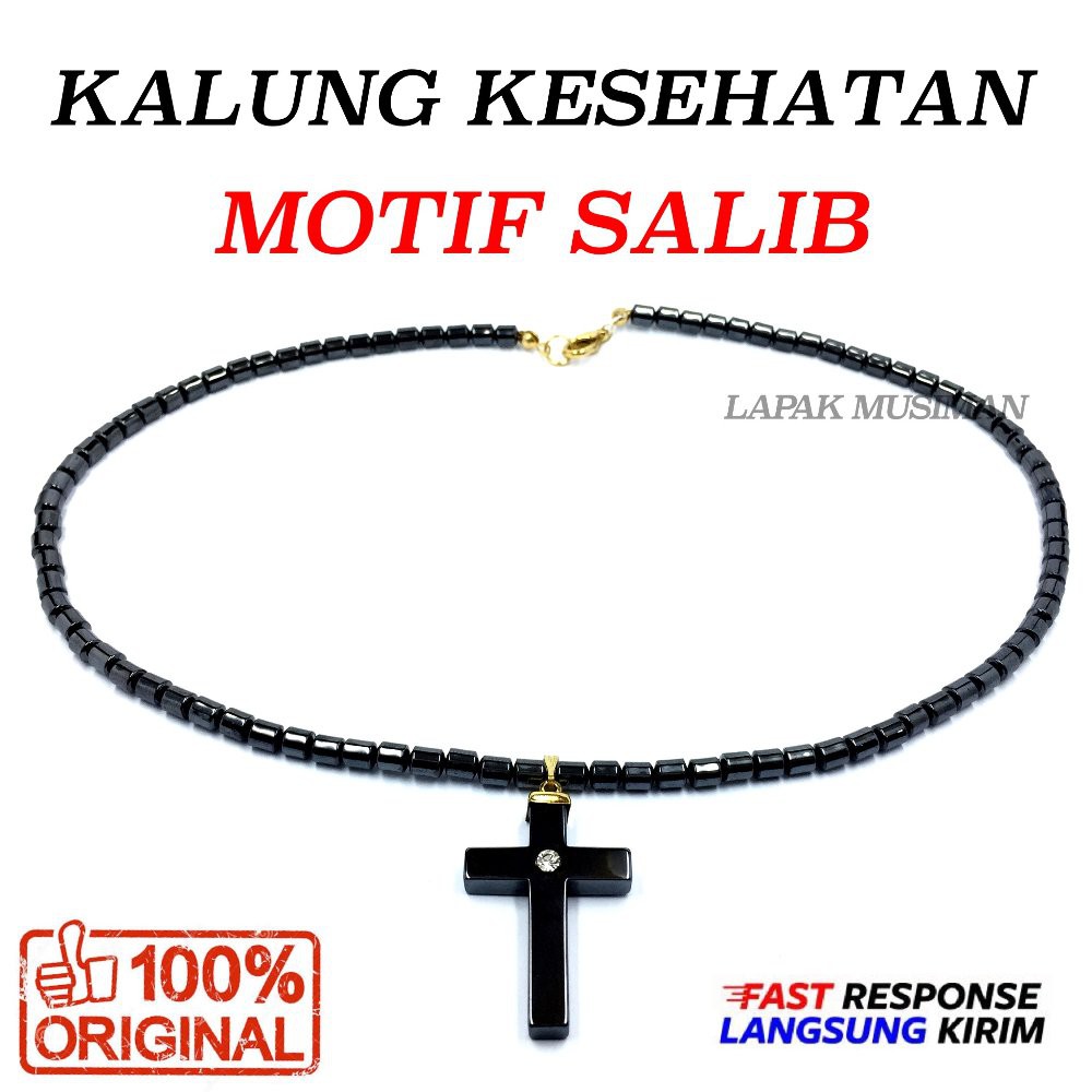 [Bayar di Tempat] KALUNG KESEHATAN MOTIF SALIB PRIA WANITA