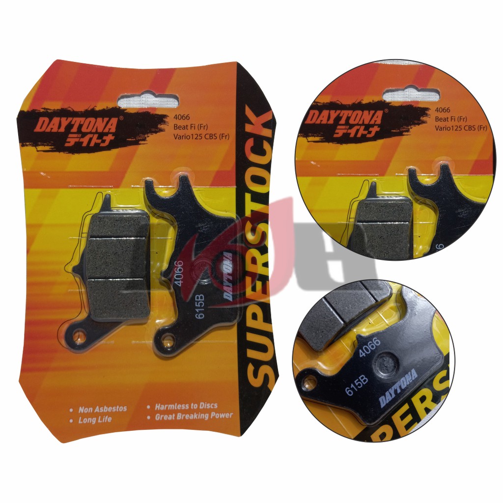 Daytona SuperStock Disc Pad Beat Vario Scoopy FI CBS Kampas Rem Cakram 4066