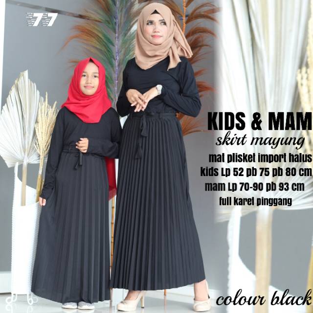 Mam &amp; kids rok plisket mayung bisa cod