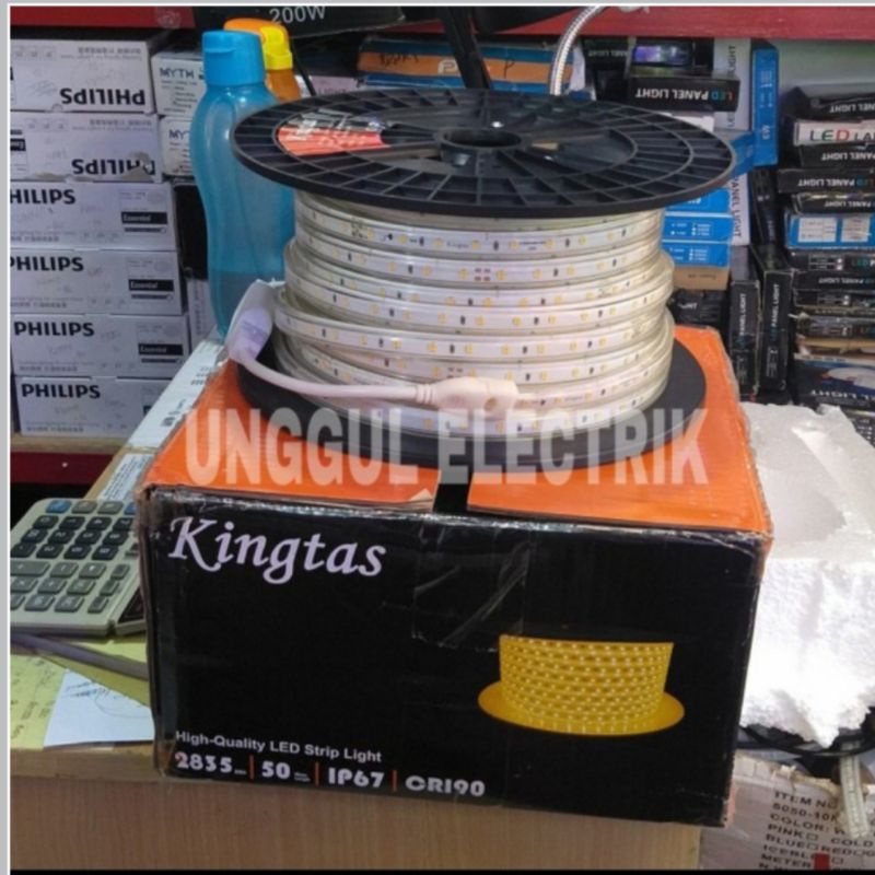 Lampu selang KINGTAS 60 led ceiling plafon 220 volt AC lampu hias