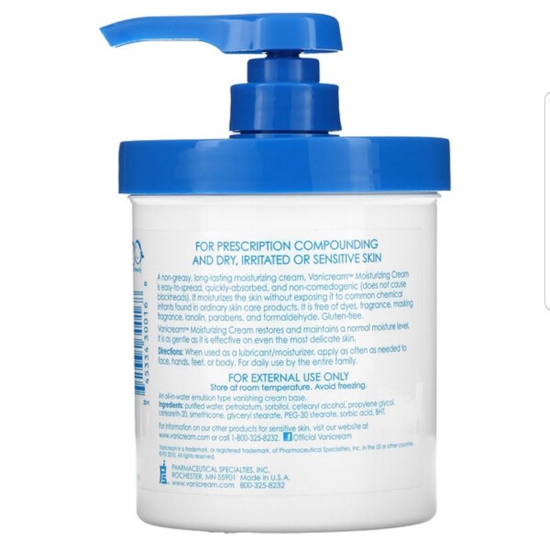 Vanicream Moisturizing Skin Cream 453 ML