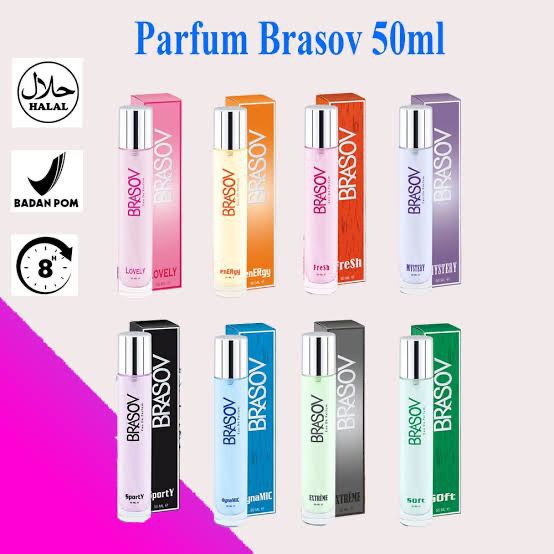 IMPORT -[50ml] BRASOV Eau De Parfum 50ml Original Halal BPOM | minyak wangi tubuh