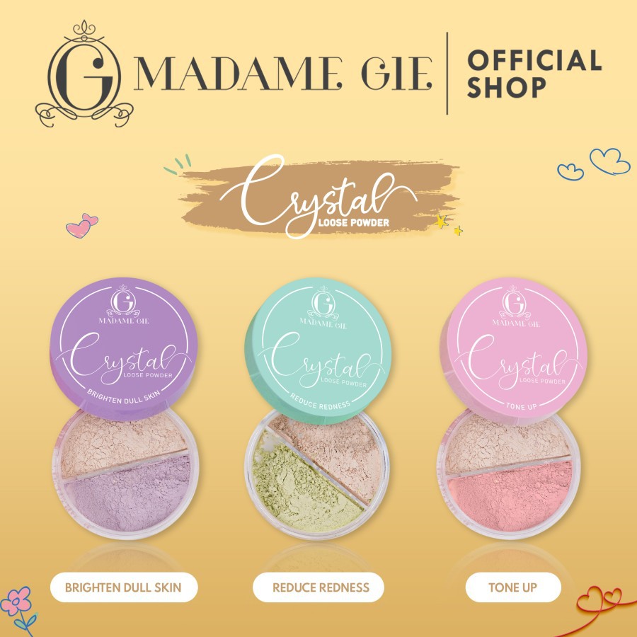 ★ BB ★ Madame Gie Crystal Loose Powder - MakeUp Bedak Tabur - 10gr