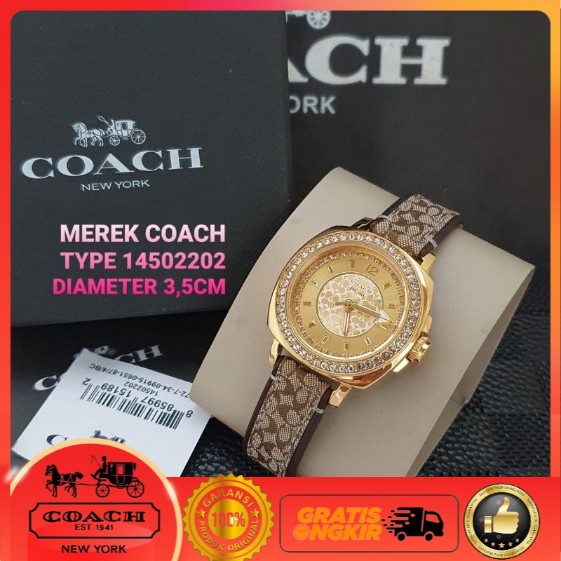 JAM TANGAN COACH WANITA 14502202 GOLD