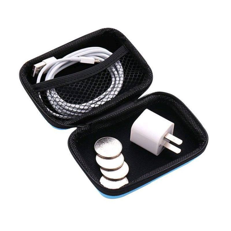 Dompet headset besar karakter pouch wadah handsfree charger kotak kabel casan serbaguna