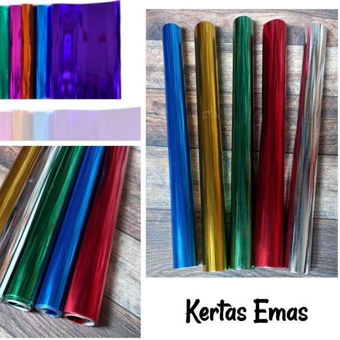 

♡ Kertas sampul metalik/kertas mas ( 20 lembar ) ☛