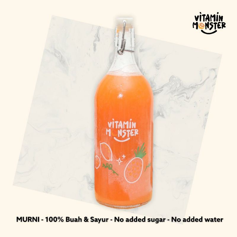 

Coldpress Juice 100% MURNI EXCLUSIVE PACKAGING #SUNRISE By Vitamin monster