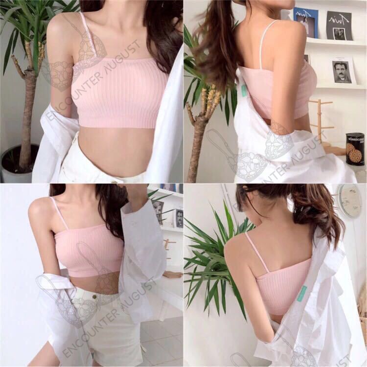 Sakura Tank Top Bra Perempuan Pakaian Dalam Wanita Pakaian Olahraga 346-3