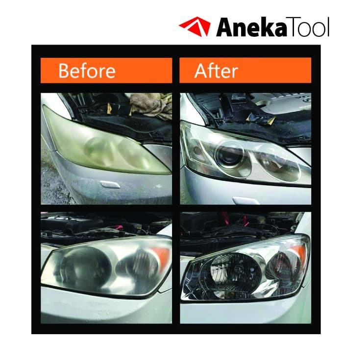 AnekaTool Restorasi Lampu Mobil Headlight Restoration Kit