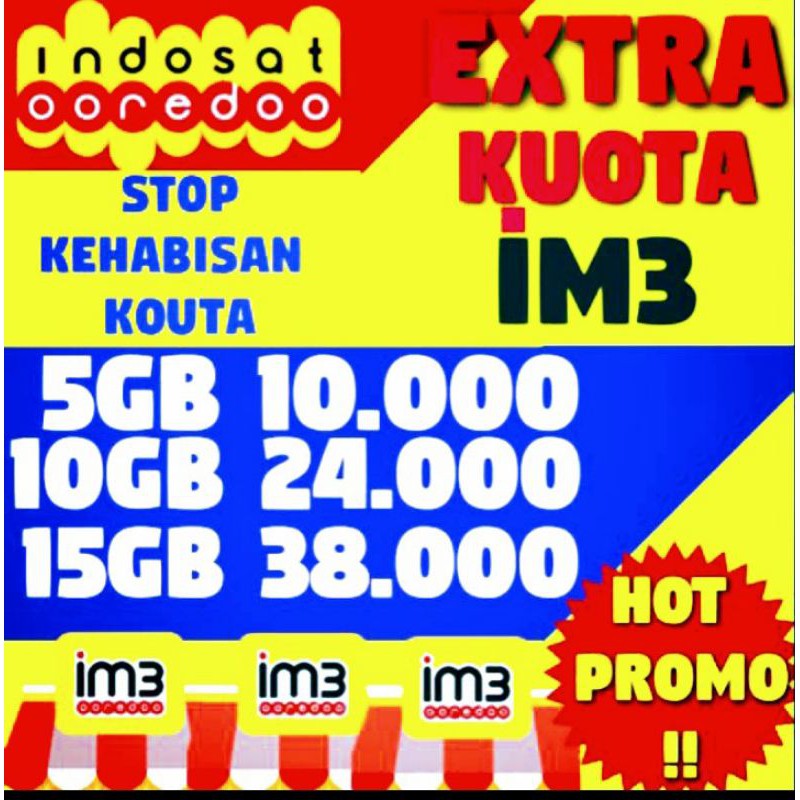 Paket Extra Kuota Im3 Indosat Ooredoo
