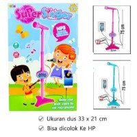 MAINAN ANAK SUPER SINGER 1251 MICROPHONE KARAOKE MP3