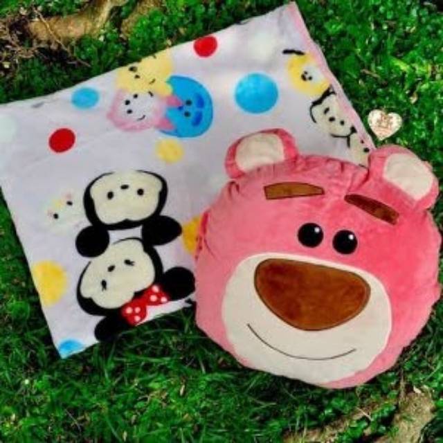 BALMUT Bantal Selimut Tsum Lotso Toy Story 3in1