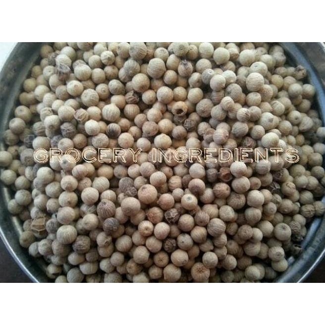 

White Pepper Whole / Lada Putih Utuh / Biji Merica - 50Gr