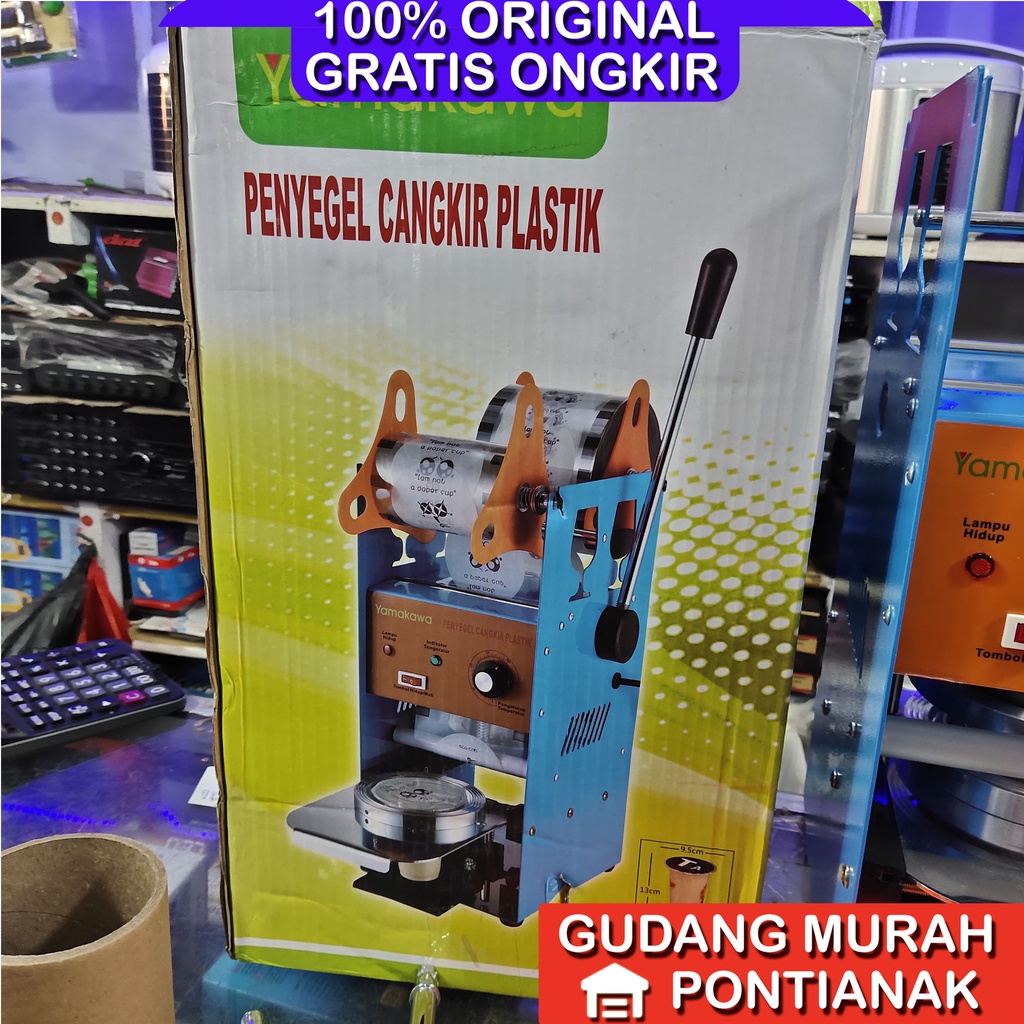 Cup Sealer Yamakawa / QME Press plastik untuk minuman jus anti tumpah