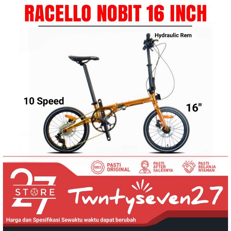 SEPEDA LIPAT RACELLO NOBIT 10SP HYDRAULIC REM