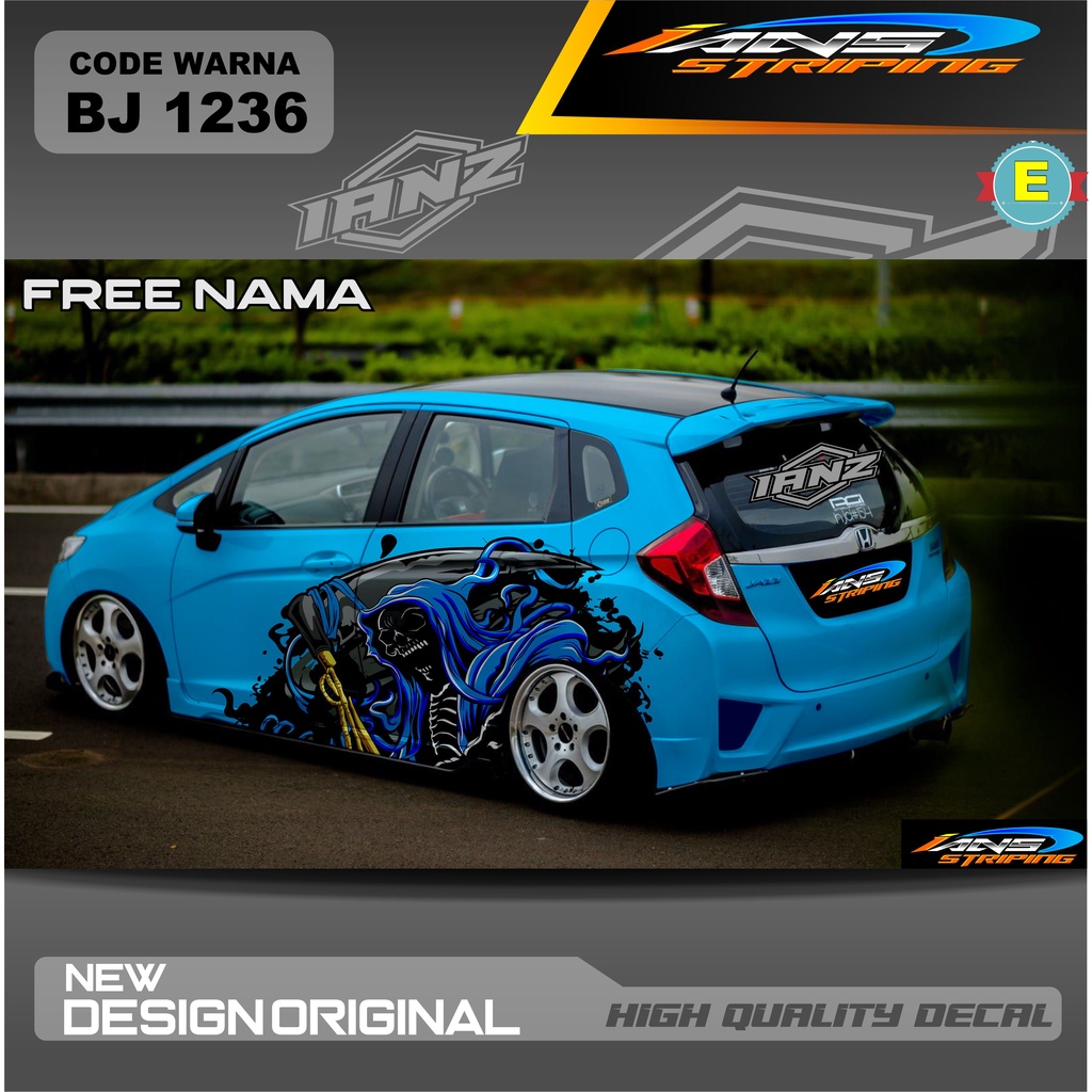 VARIASI STIKER MOBIL HONDA JAZZ TERBARU / DECAL STIKER BRIO AYLA AGYA / STICKER MOBIL TERMURAH