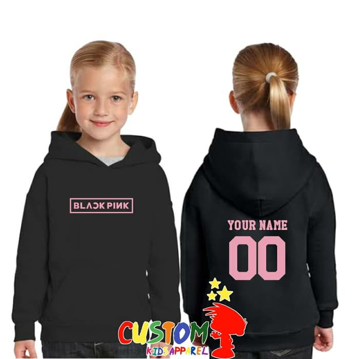 Jaket Hoodie Anak Anak Blackpink Design Suka Suka - By Custom Kids